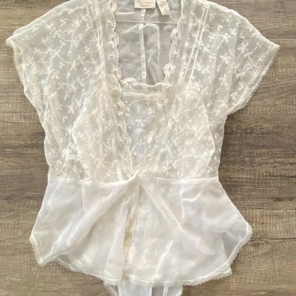 Victoria Secret Gold Tag Bridal Set Size M
